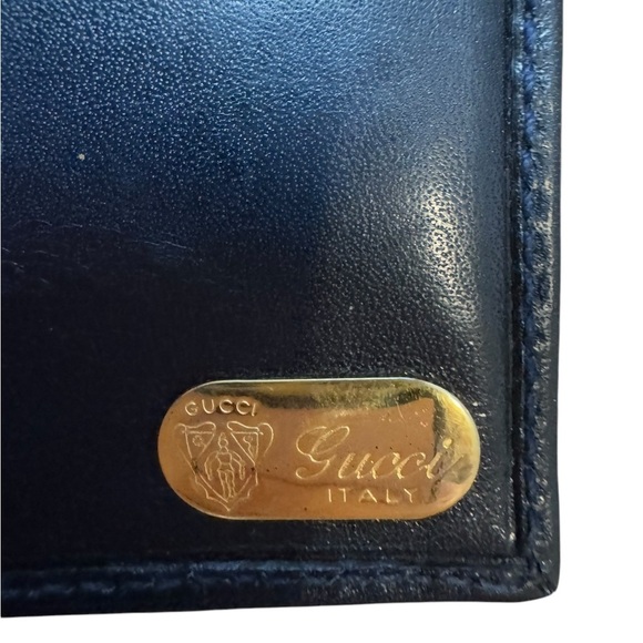 GUCCI Vintage Micro GG Blue Monogram Wallet - Picture 3 of 9